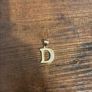 Gold plated Initial D Pendant